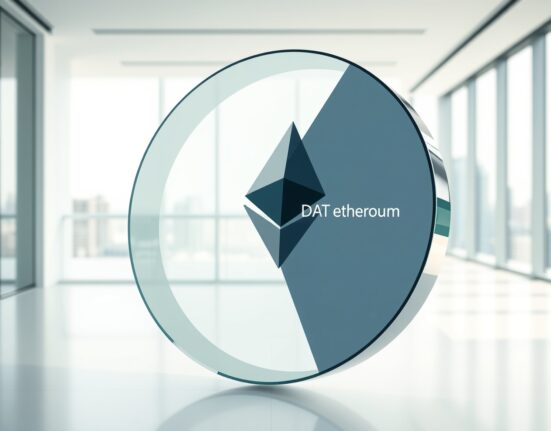 Visual representation of DAT's projected 5% ownership of Ethereum's total circulating supply.