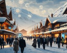 Davos tech conference transformation showing AI integration at World Economic Forum 2025