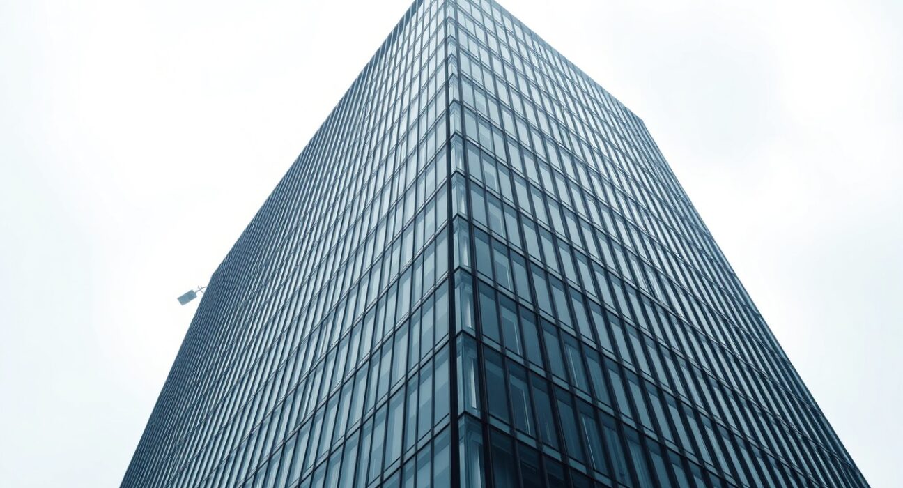 Modern office building in Seoul representing South Korea's financial regulatory district