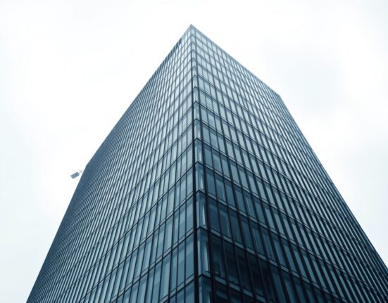Modern office building in Seoul representing South Korea's financial regulatory district