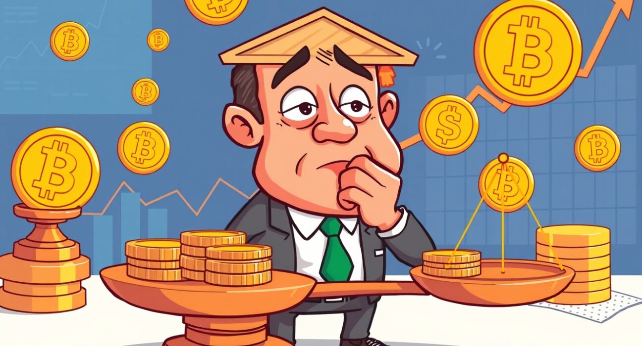 Federal Reserve official considering December rate cut decision with cryptocurrency market implications