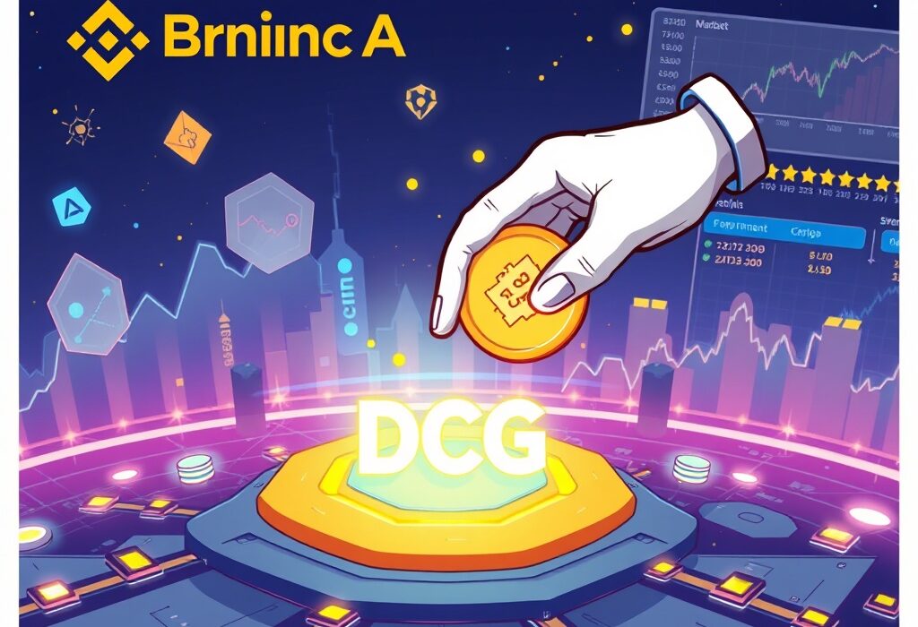 Binance Alpha platform adding the innovative DecentralGPT (DCG) token, symbolizing a new opportunity in early-stage crypto projects.