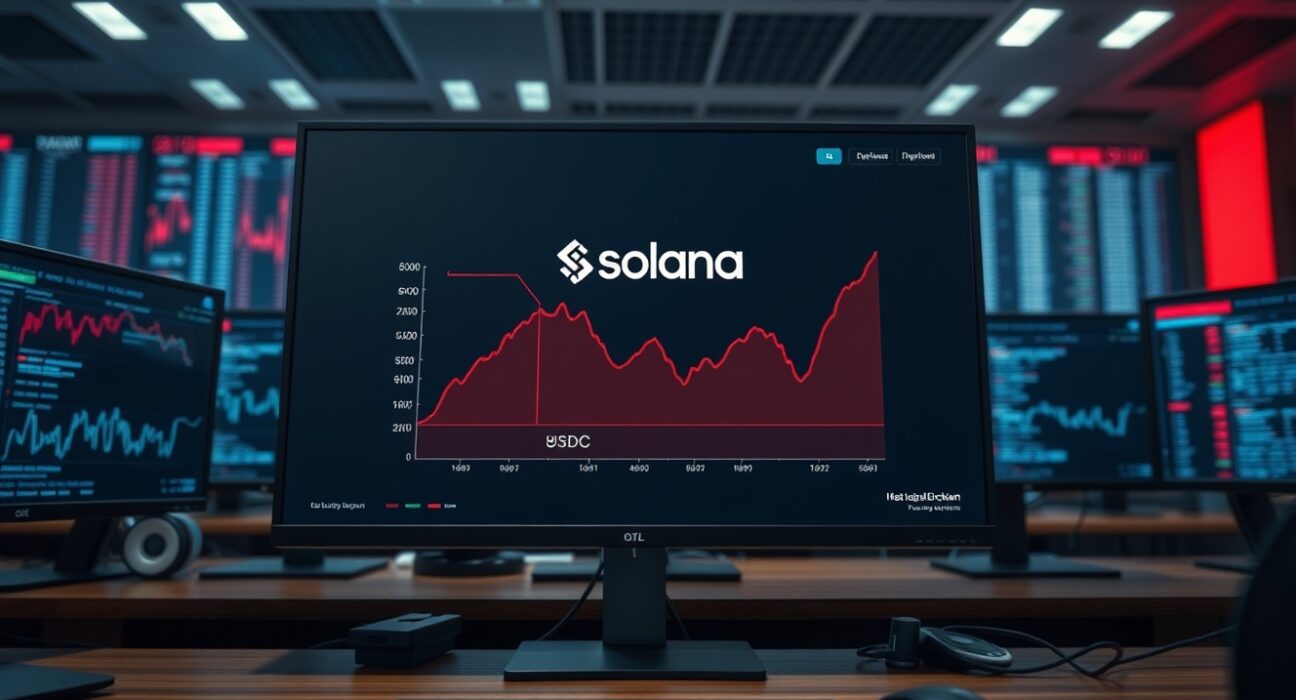DeFi fund outflow crisis shown on a dashboard as Solana's USDC liquidity plummets on Kamino.