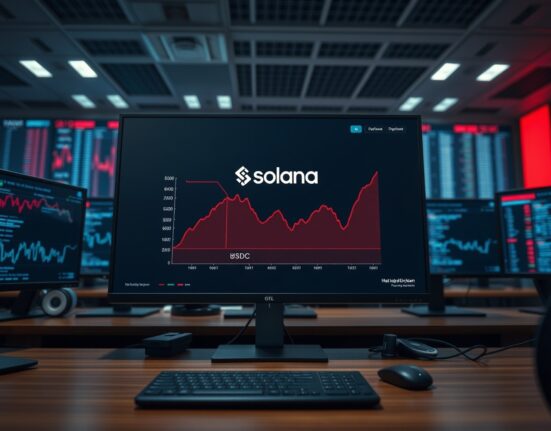 DeFi fund outflow crisis shown on a dashboard as Solana's USDC liquidity plummets on Kamino.