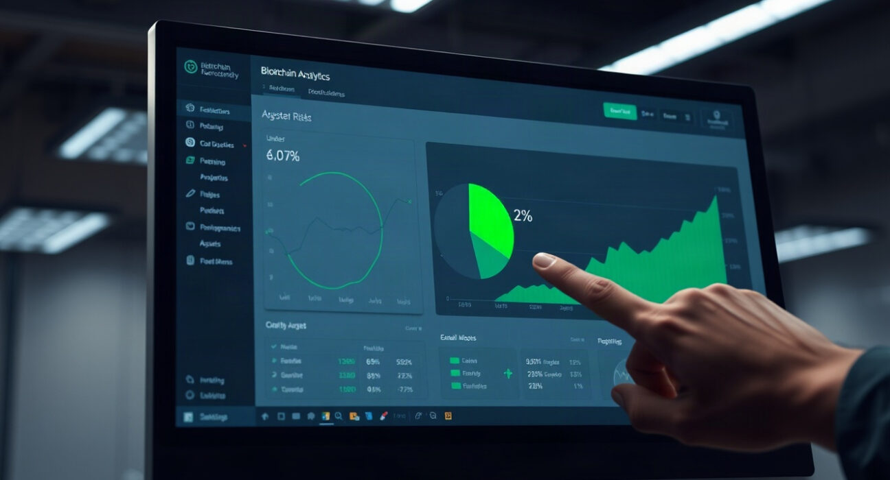 Blockchain analytics dashboard showing less than 2% of DeFi assets protected by insurance