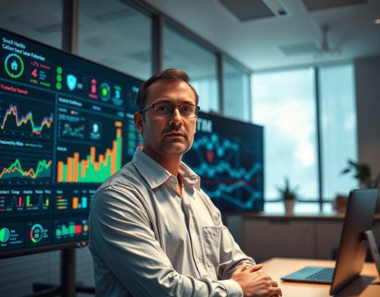 Analyst reviewing DeFi security data on a dashboard