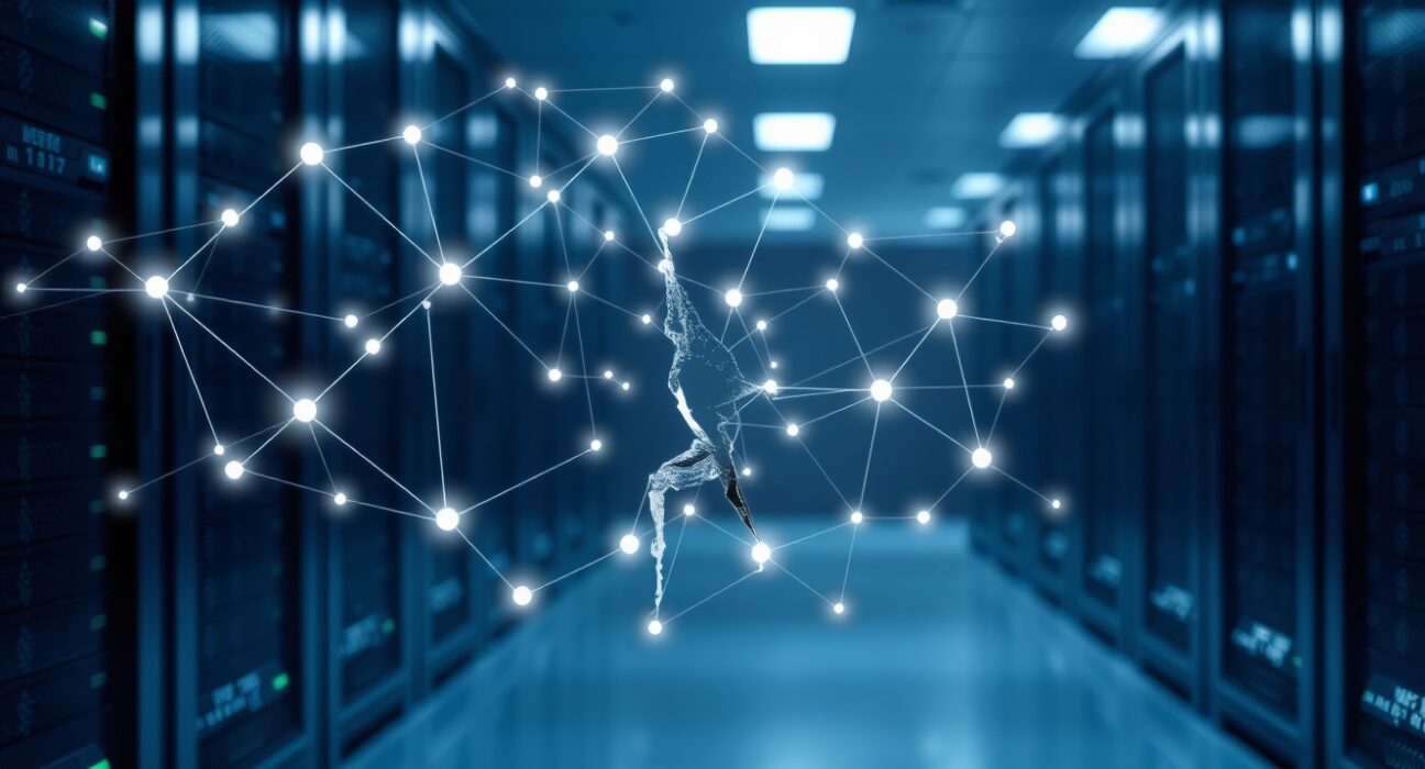 Conceptual image of a DeFi network security breach following the Drift Protocol hack.