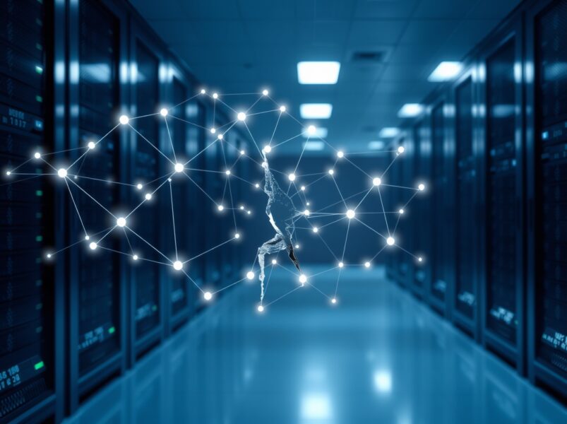 Conceptual image of a DeFi network security breach following the Drift Protocol hack.