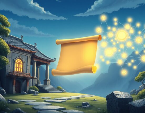 Illustration of the debate between traditional banking and decentralized finance over the CLARITY Act crypto bill.