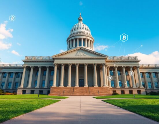 Delaware State Capitol building representing new stablecoin licensing legislation for cryptocurrency regulation.