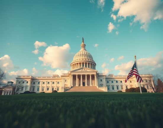 U.S. Capitol building under cloudy sky reflecting political tension over crypto regulation bill