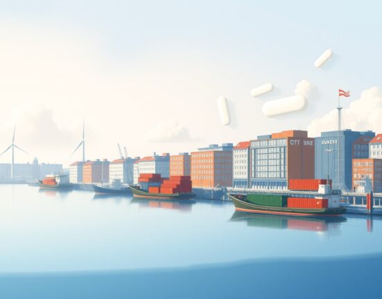 Nordea analysis of Denmark's economy showing pharmaceutical sector distortions affecting moderate growth patterns