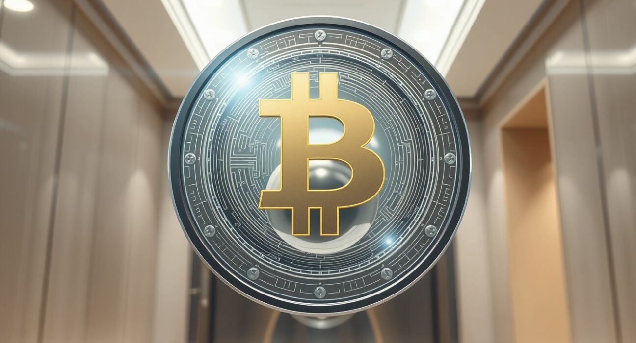 Digital deposit token representing the hybrid between traditional banking and cryptocurrency innovation.