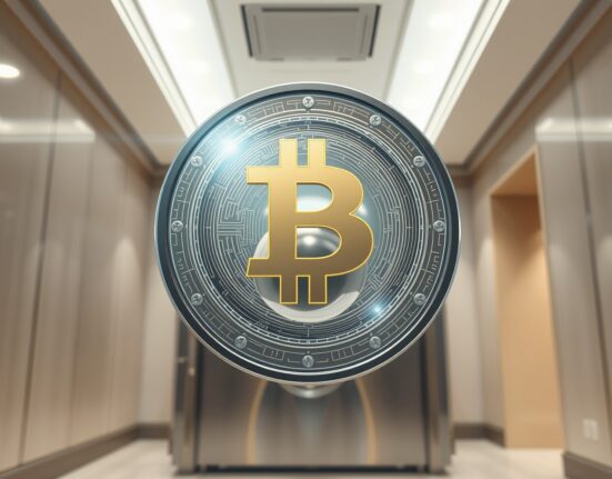 Digital deposit token representing the hybrid between traditional banking and cryptocurrency innovation.