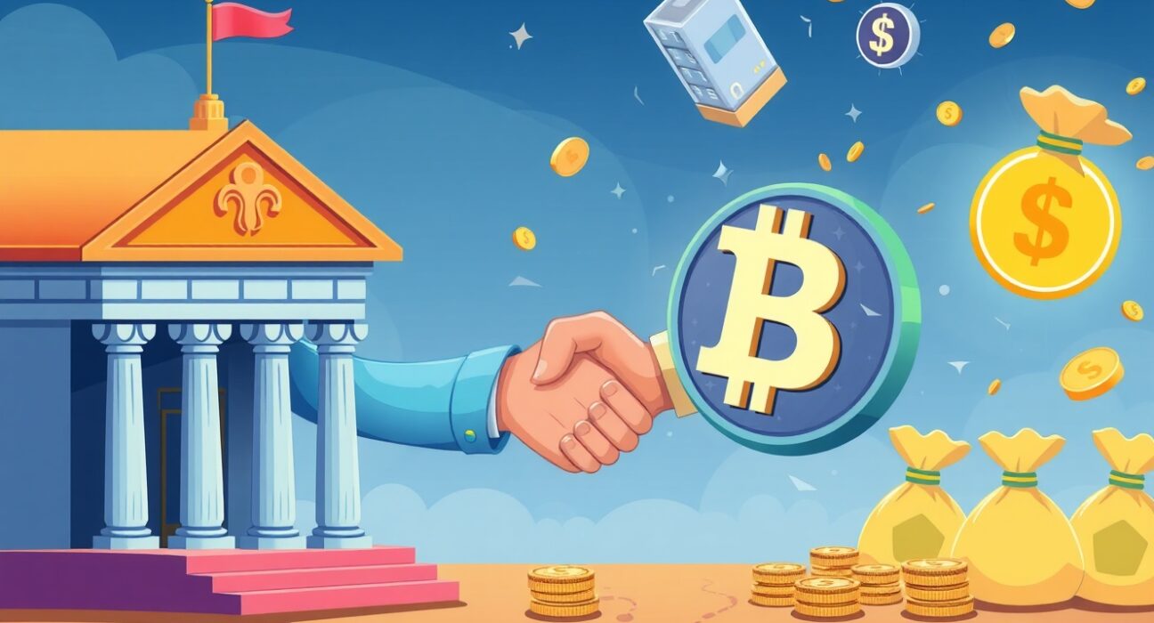 Deutsche Bank Strategy stock investment bridging traditional finance and cryptocurrency markets