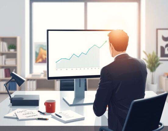 Financial analyst reviews data on crypto adoption and sentiment at Deutsche Bank.