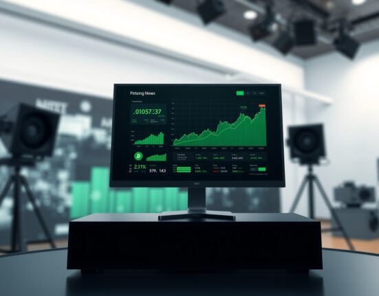 Financial dashboard showing cryptocurrency fund inflow data and trending charts for Bitcoin and