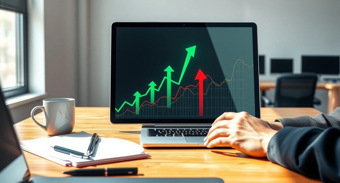 Analyst monitoring cryptocurrency fund flow data showing Bitcoin inflows and Ethereum outflows on financial dashboard