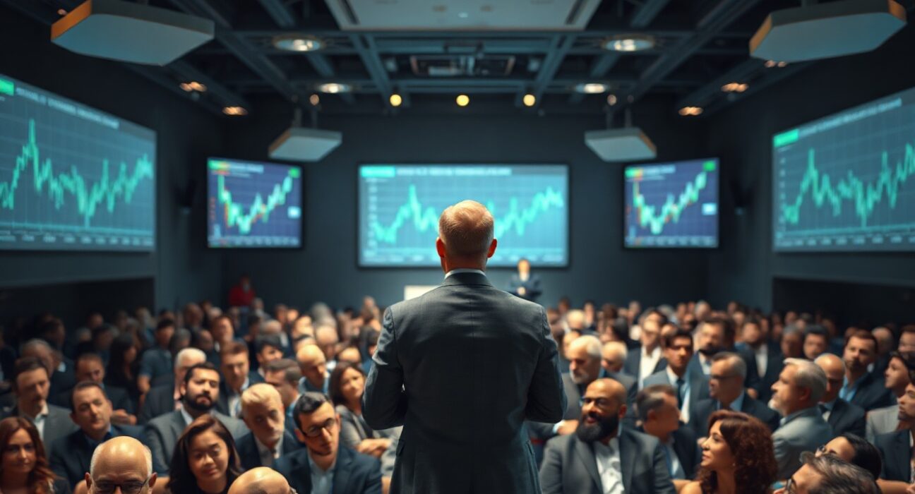 Keynote session at Digital Assets Week London with a large audience of professionals