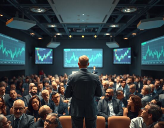 Keynote session at Digital Assets Week London with a large audience of professionals