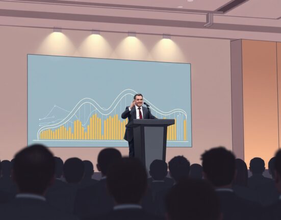 Michael Saylor presenting on digital credit and Bitcoin's evolution at the New York Digital Asset Summit.