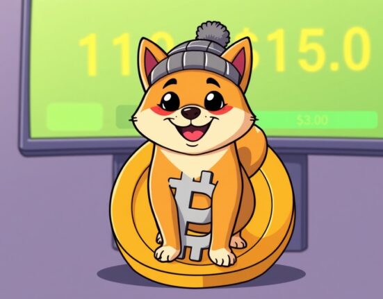 Iconic Dogwifhat hat being auctioned on a Bitcoin Ordinals platform, symbolizing a significant crypto collectible sale.