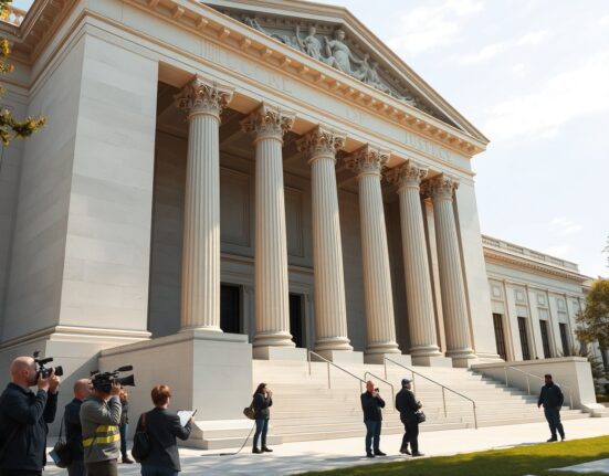 U.S. Department of Justice building in Washington, D.C., where the criminal probe into Fed Chair Jerome Powell is expected to conclude.