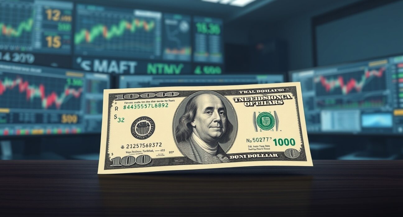 US dollar banknote representing safe-haven demand during Middle East geopolitical tensions.