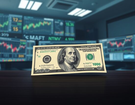 US dollar banknote representing safe-haven demand during Middle East geopolitical tensions.