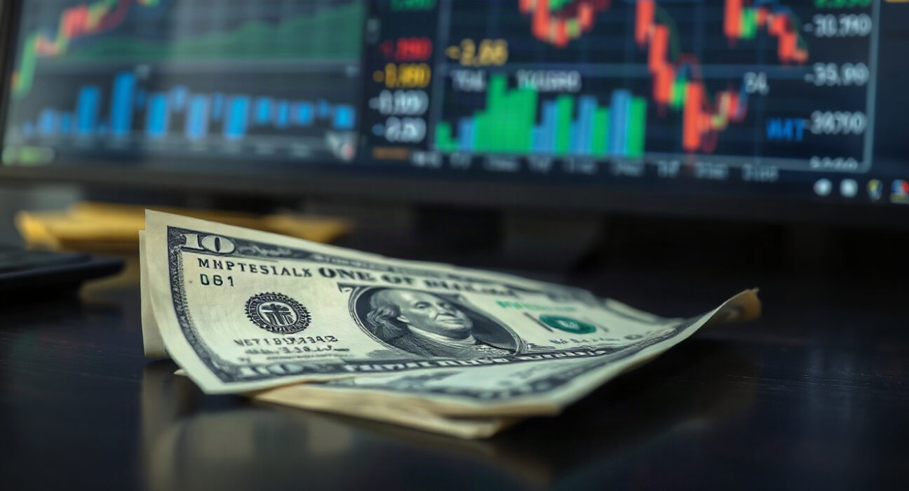 US dollar banknote with financial charts in background, representing currency crisis analysis