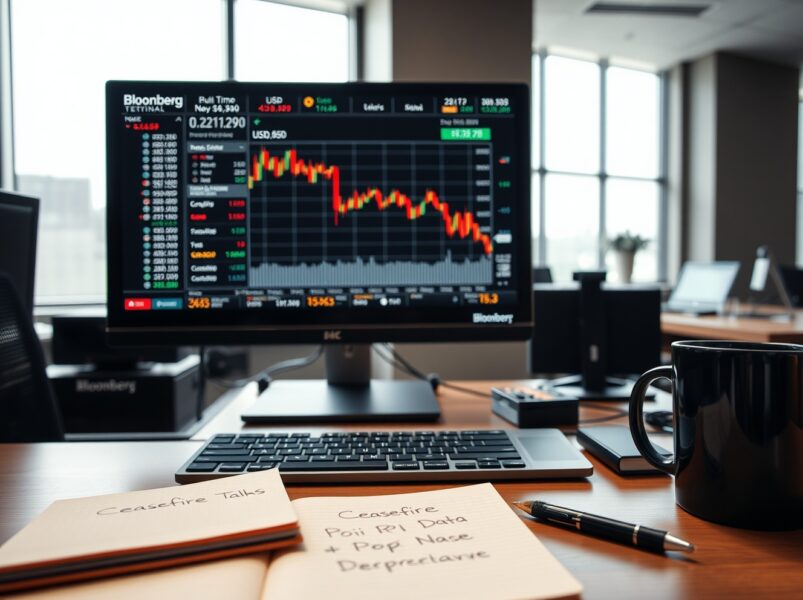 अमेरिकी डॉलर गिरा क्योंकि नए युद्धविराम की उम्मीद और नरम PPI डेटा ने वैश्विक जोखिम लेने की भूख को बढ़ाया