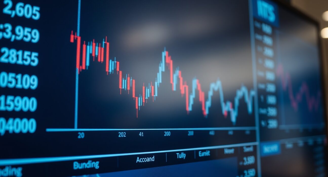 Financial market screen showing dollar and euro exchange rate charts