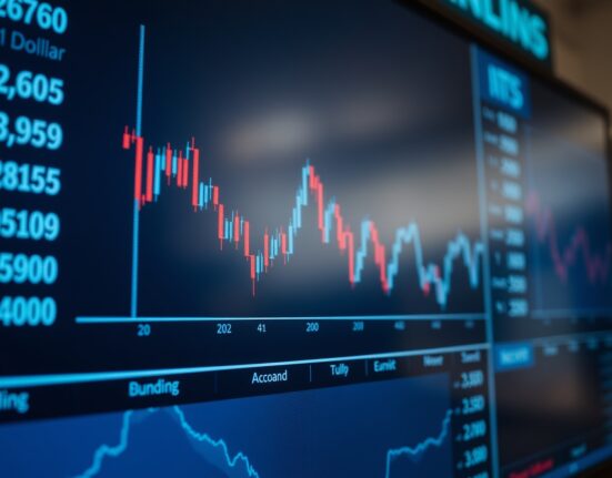 Financial market screen showing dollar and euro exchange rate charts