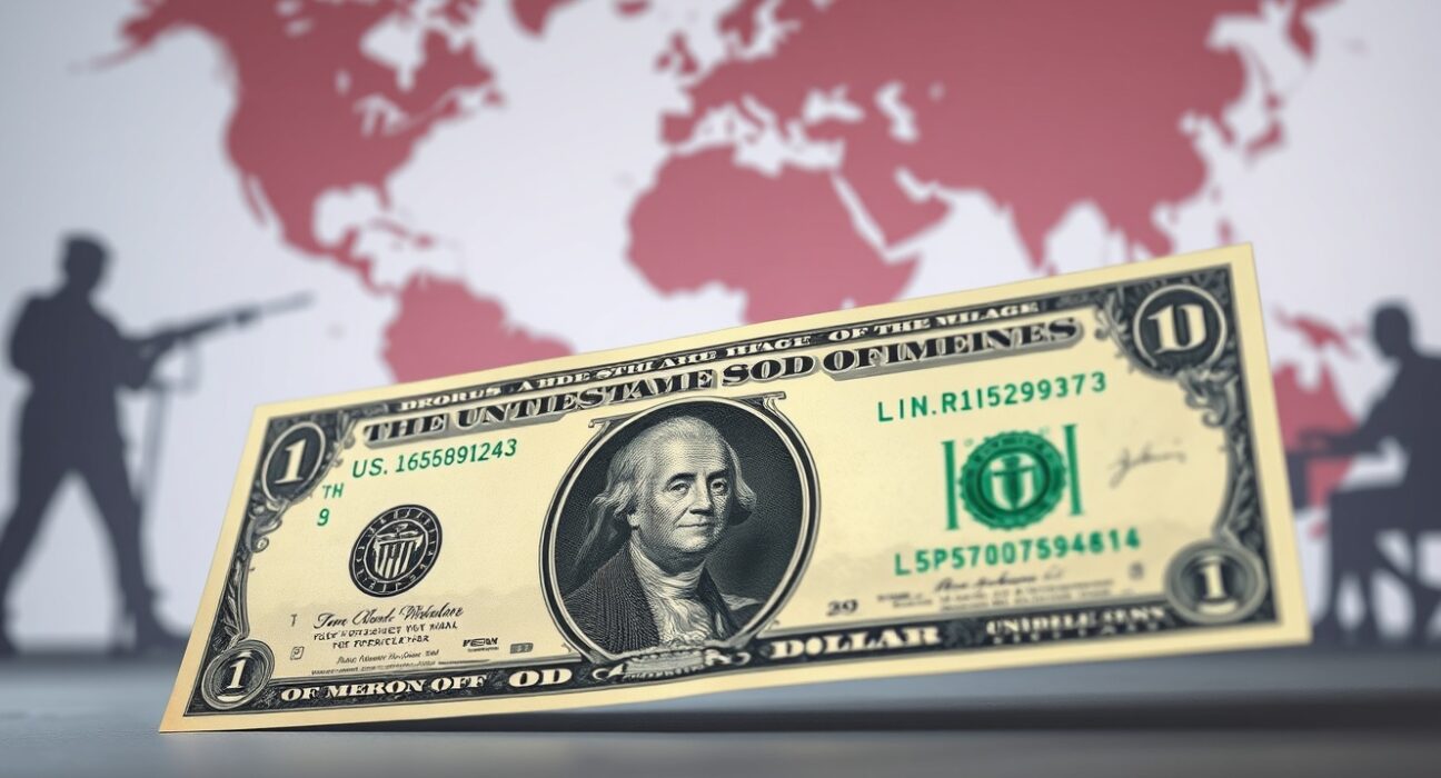 U.S. dollar banknote representing safe haven demand amid U.S.-Iran tensions and peace talk uncertainty