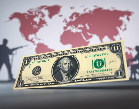 U.S. dollar banknote representing safe haven demand amid U.S.-Iran tensions and peace talk uncertainty