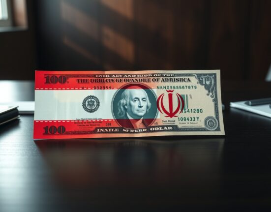 US dollar and Iranian flag symbolizing financial impact of US-Iran diplomacy on currency markets.