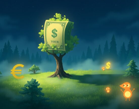 US Dollar Index chart analysis showing decline amid global trade policy uncertainty in 2025.