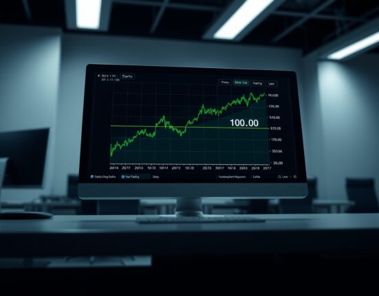 US Dollar Index chart recovering to the key 100 level on a financial terminal.