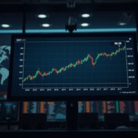 DXY chart on trading monitor showing dollar index steady above 98.00 amid Iran ceasefire news
