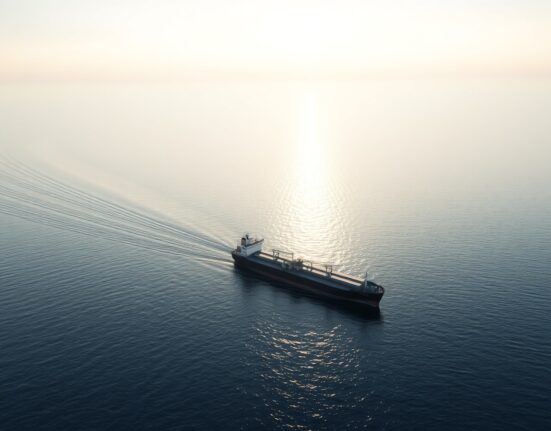 Oil tanker transits the reopened Strait of Hormuz, easing geopolitical risk for the US dollar.