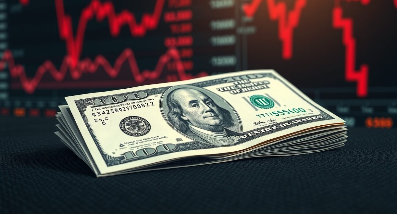 US dollar bill as safe haven asset during Iran conflict and market uncertainty