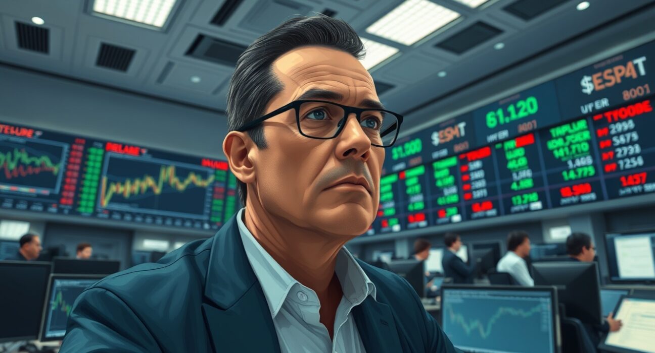 Trader analyzing US dollar currency charts as Iran ceasefire talks impact safe haven demand in global forex markets.