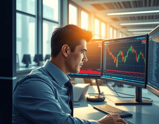 Forex trader analyzing US dollar decline after Iran conflict market volatility