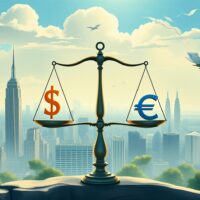 Dollar and euro currency analysis with inflation data impact on global forex markets