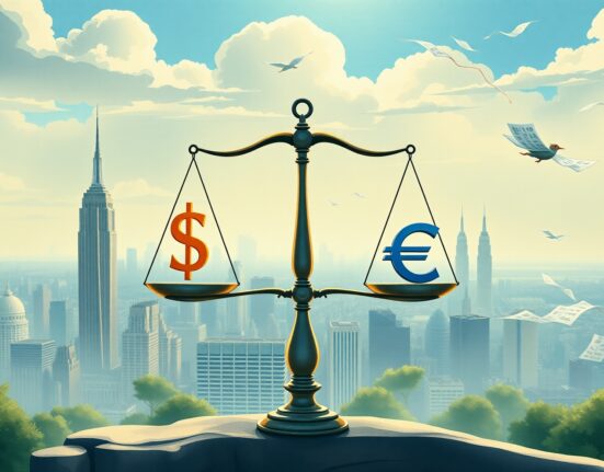 Dollar and euro currency analysis with inflation data impact on global forex markets