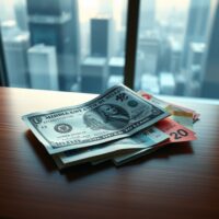 Dollar steady and Asia FX flat on a desk amid Middle East uncertainty and rate jitters, reflecting forex market analysis.