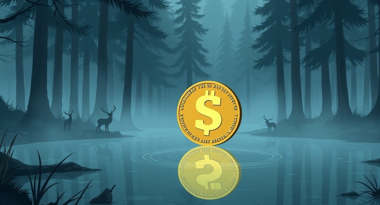 US dollar coin as a safe-haven asset during global market uncertainty and volatility.