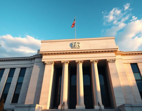 The US Federal Reserve building as the dollar strengthens on interest rate expectations.