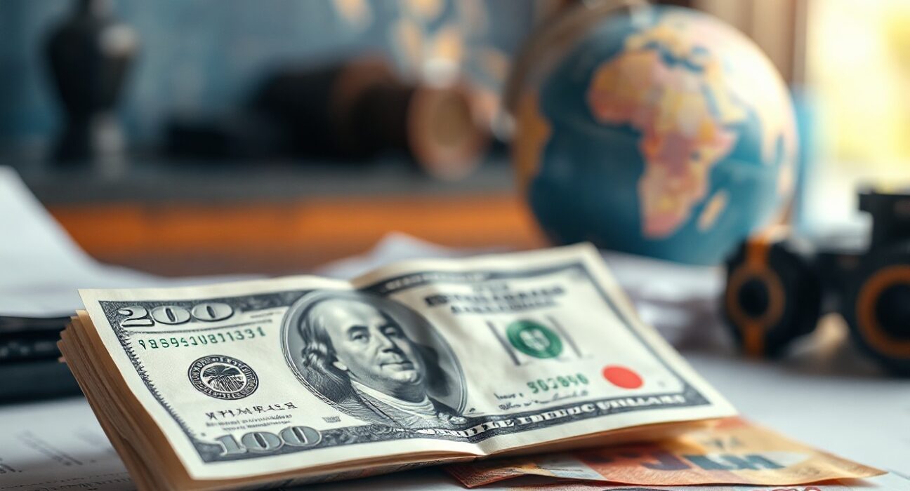 US dollar and Asian currency notes on a news desk representing forex market movements amid US-Iran peace hopes.