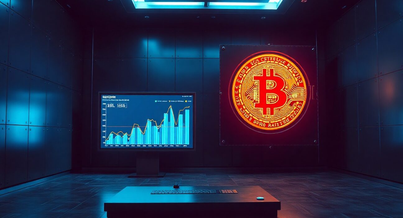 Illustration of a dormant Bitcoin whale transferring a large amount of BTC to a new address.